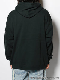 FLOWER ZIP PARKA -GREEN-