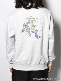 HALF ZIP SWEAT -ASH-