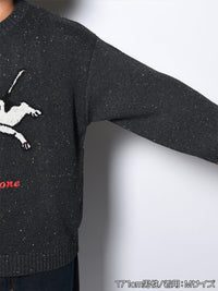 DOG KNIT -BLACK-