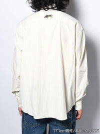 TIE L/S SHIRT -LIGHT YELLOW-