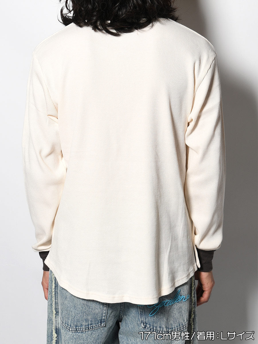 THERMAL RINGER LS TEE -IVORY-