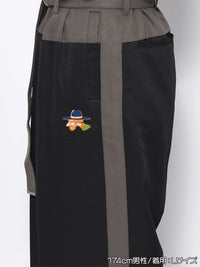 BELT TROUSERS -BLACK-