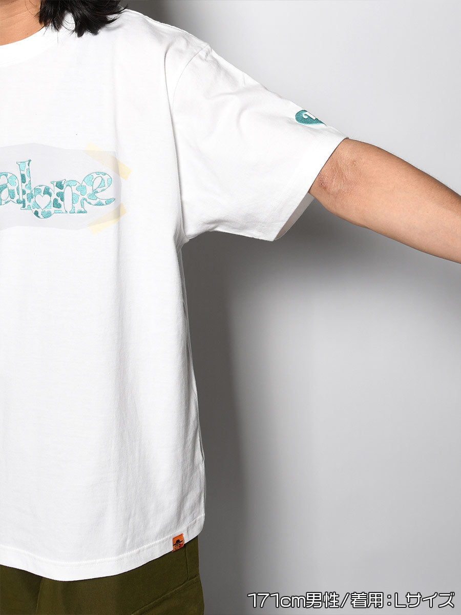 HEART LOGO TEE -WHITE-