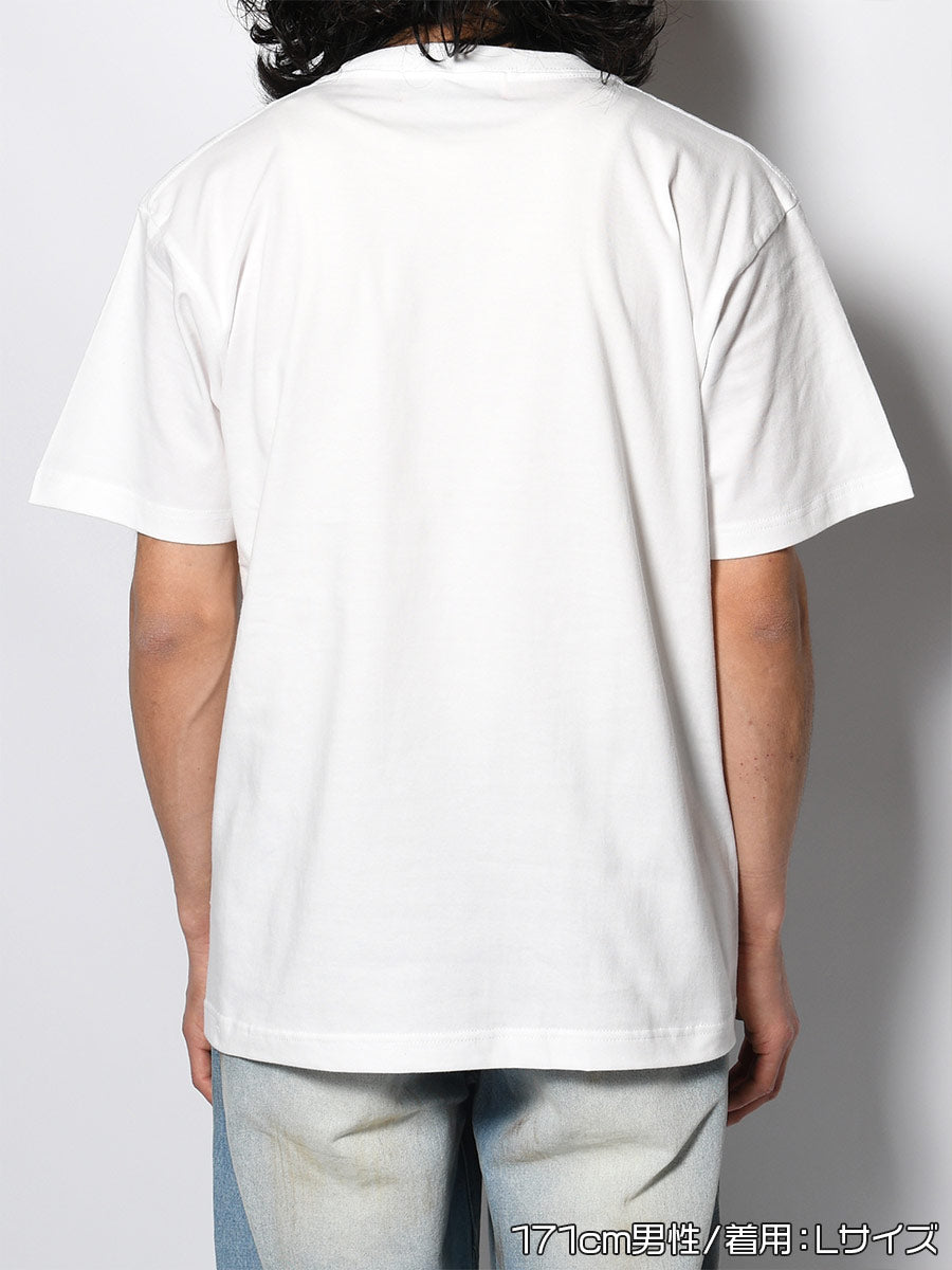 ICON FLOCKING SS TEE -WHITE-