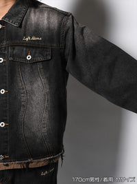 RAW WAVE DENIM JKT -BLACK-