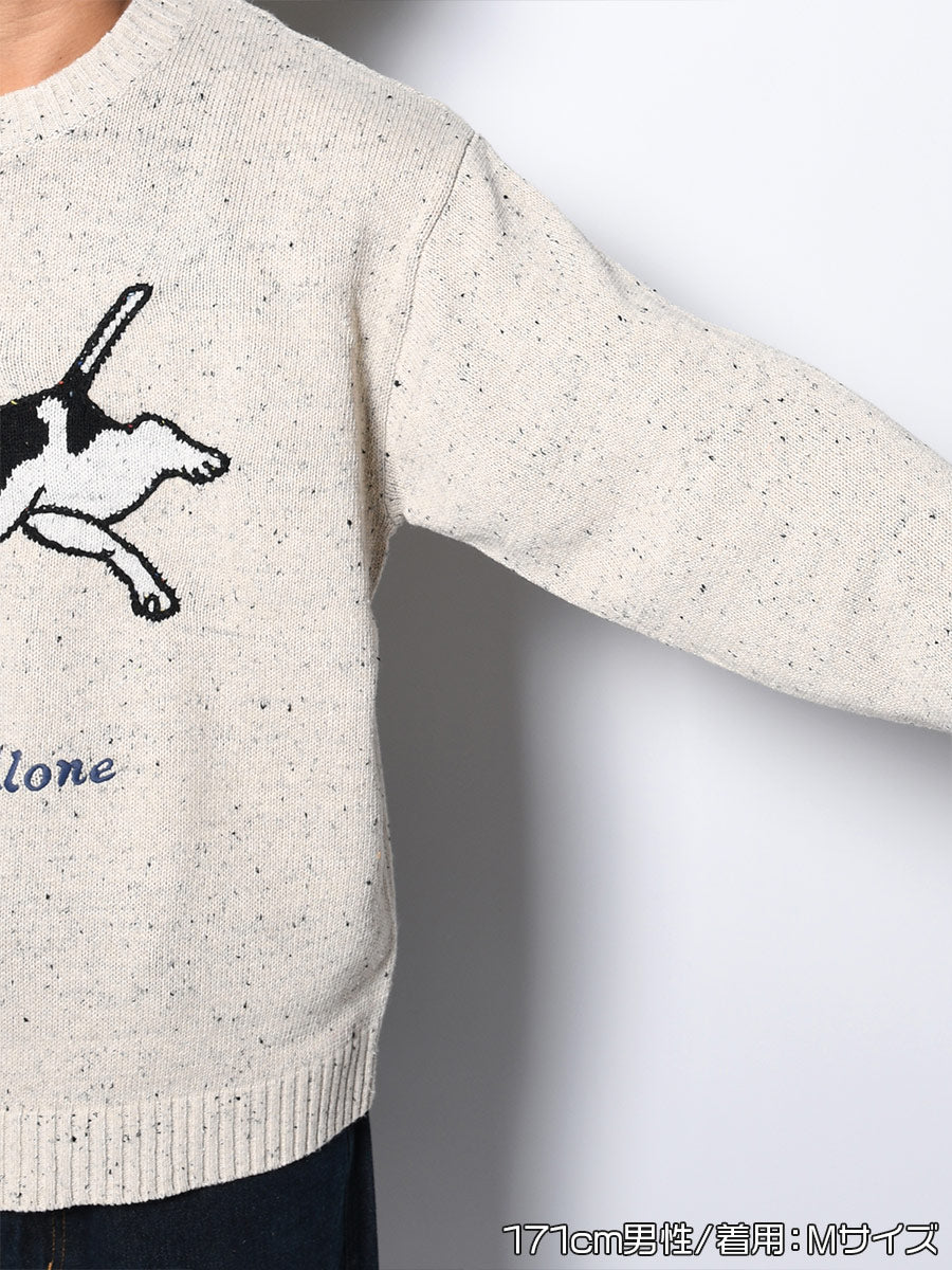 DOG KNIT -IVORY-