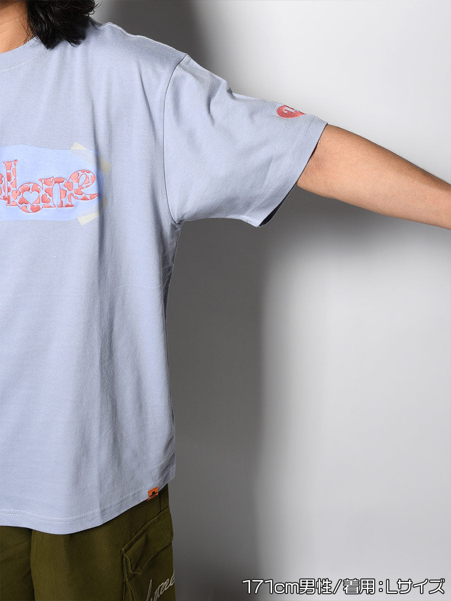 HEART LOGO TEE -LIGHT BLUE-