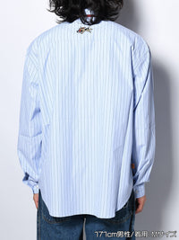 TIE L/S SHIRT -BLUE-