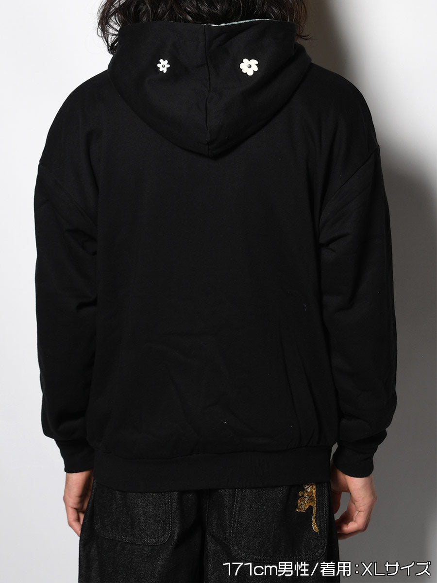 REVERSIBLE HOODIE -BLACK-