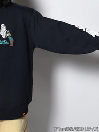 GHOST PUFF SWEAT -NAVY-
