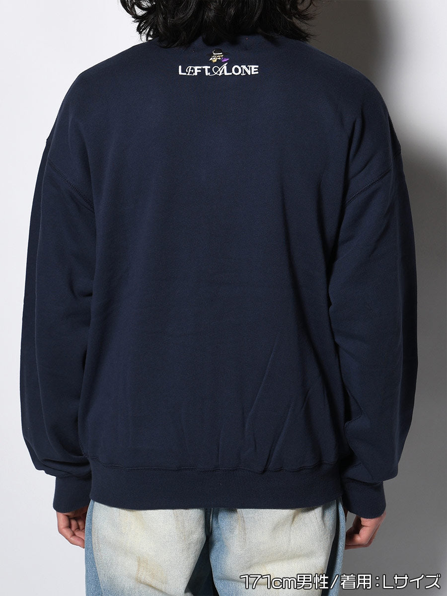 FLOWER GARDEN CARDIGAN -NAVY-