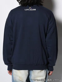 FLOWER GARDEN CARDIGAN -NAVY-