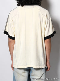 KNIT GAME SHIRT -OFF WHITE-