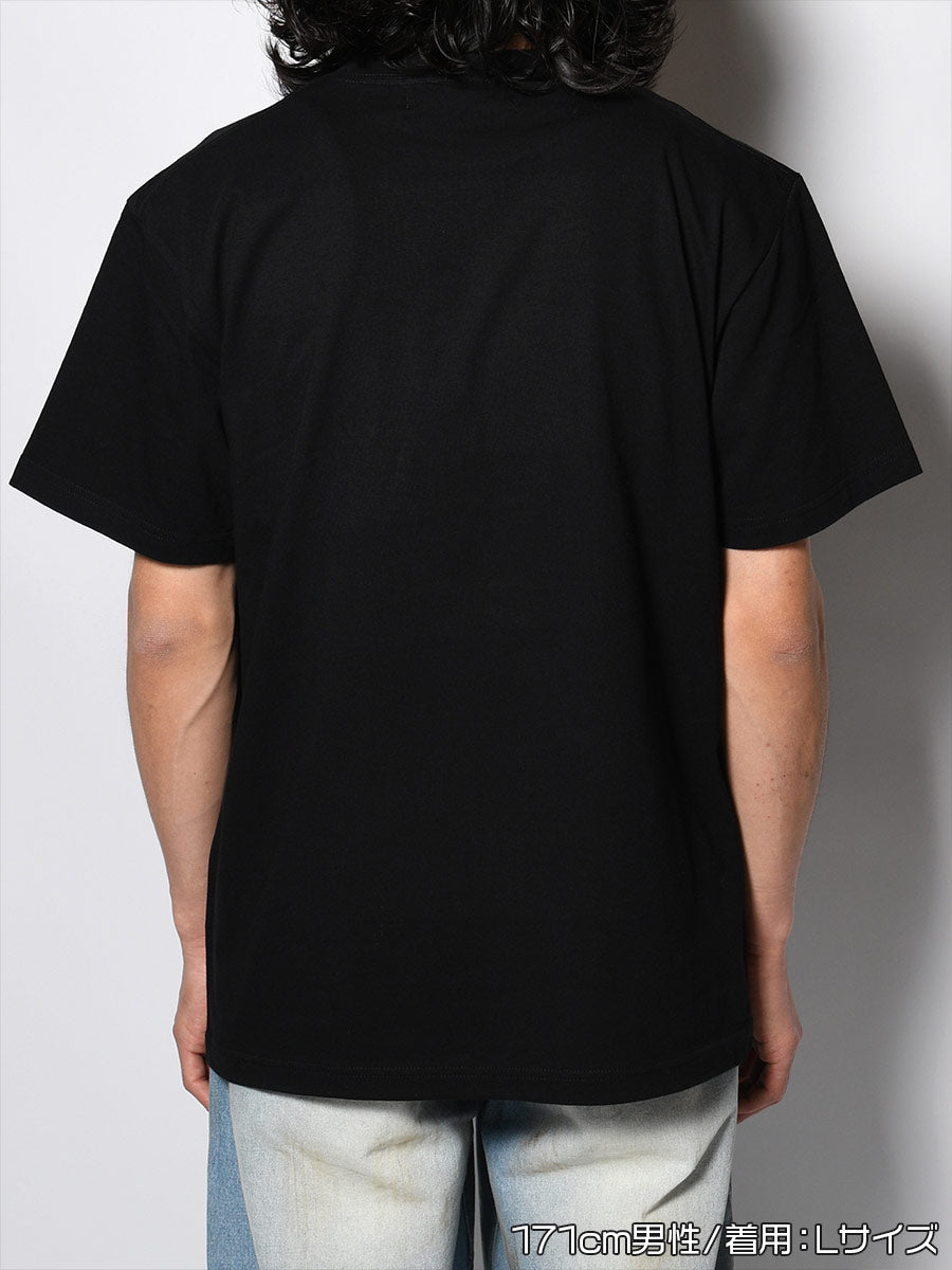 ICON FLOCKING SS TEE -BLACK-