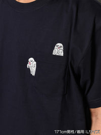 GHOST POCKET TEE -NAVY-