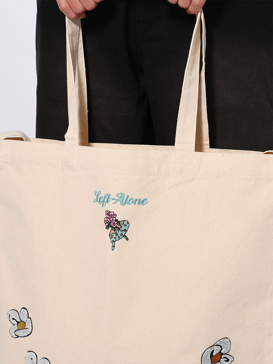 FLOWER 2WAY BAG -NATURAL-