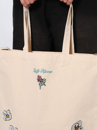 FLOWER 2WAY BAG -NATURAL-