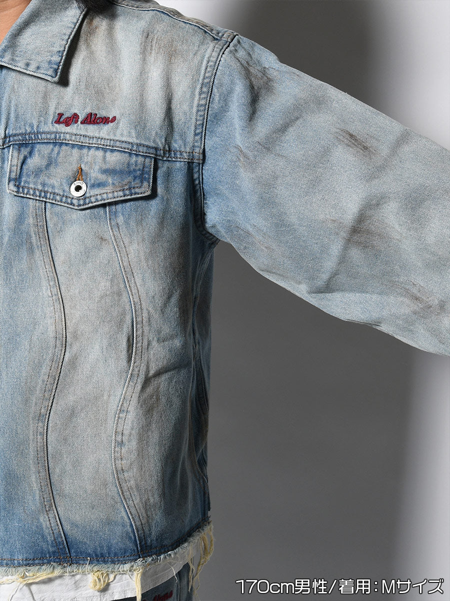 RAW WAVE DENIM JKT -L.INDIGO-