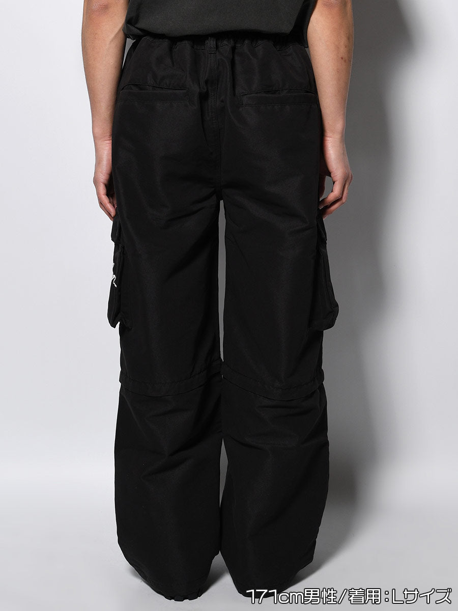 CARGO PANTS -BLACK-