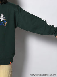 GHOST PUFF SWEAT -GREEN-