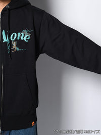 CAT ZIP PARKA -BLACK-