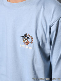 ICON CAT L/S TEE -LIGHT BLUE-