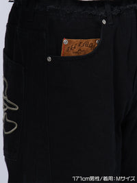 CHANGE DENIM PANTS -BLACK-