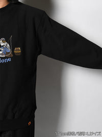 EXCHANGE SWEAT -BLACK-