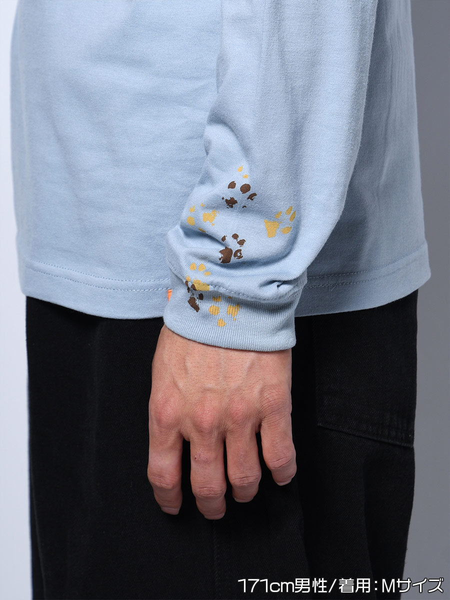 ICON CAT L/S TEE -LIGHT BLUE-