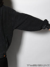 STAND ZIP SWEAT -BLACK-