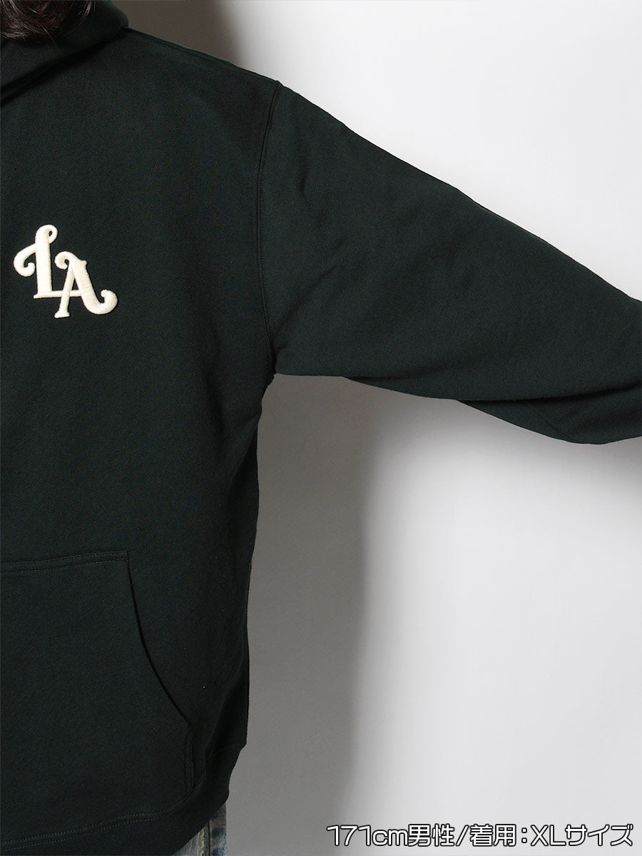 FLOWER ZIP PARKA -GREEN-