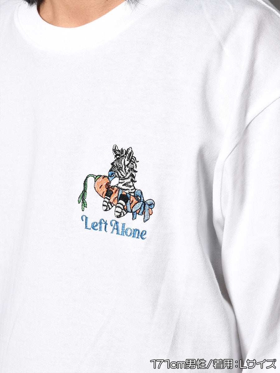 FAVORITE ZEBRA LS TEE -WHITE-