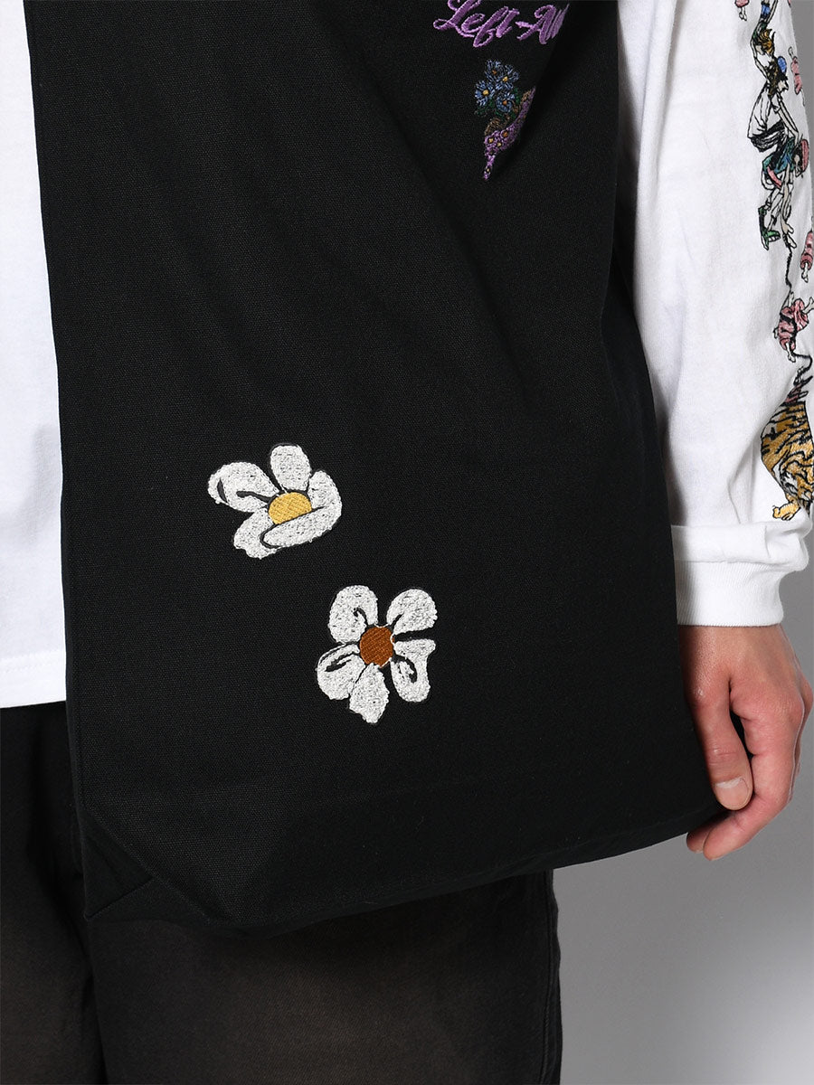 FLOWER 2WAY BAG -BLACK-