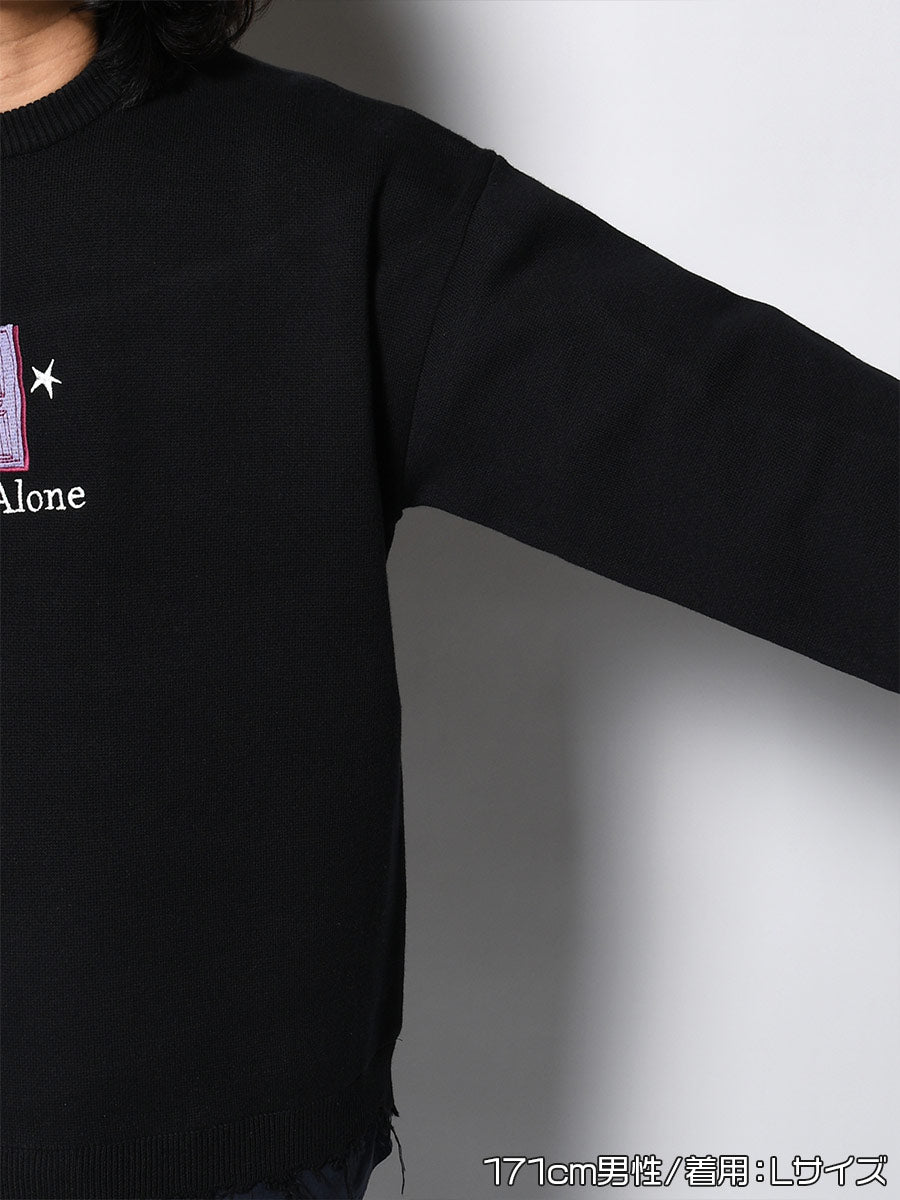 CREW KNIT -BLACK-
