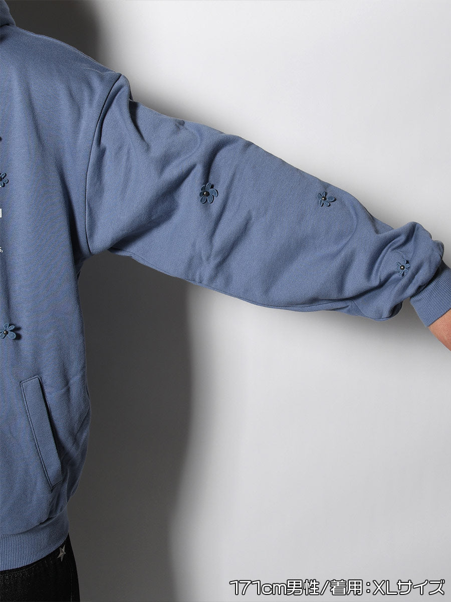 REVERSIBLE HOODIE -BLUE-