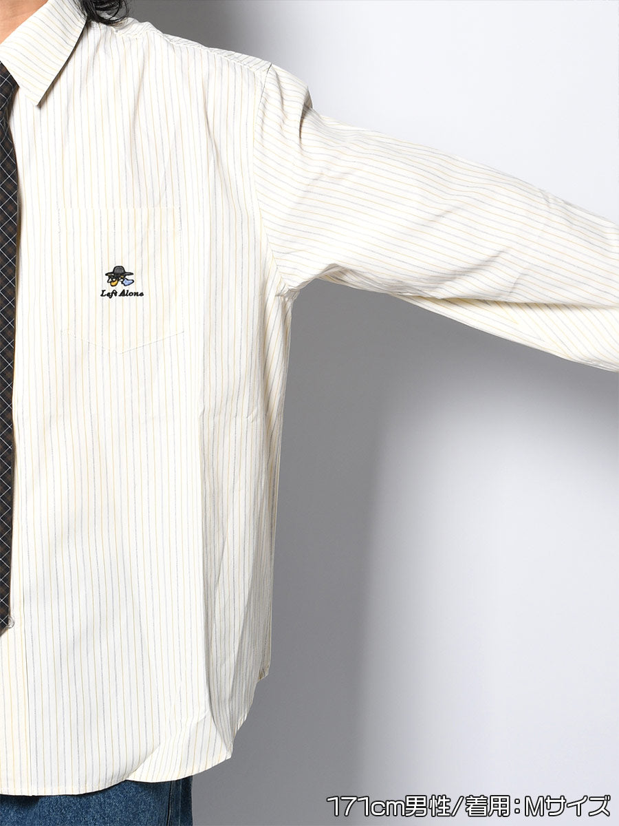 TIE L/S SHIRT -LIGHT YELLOW-