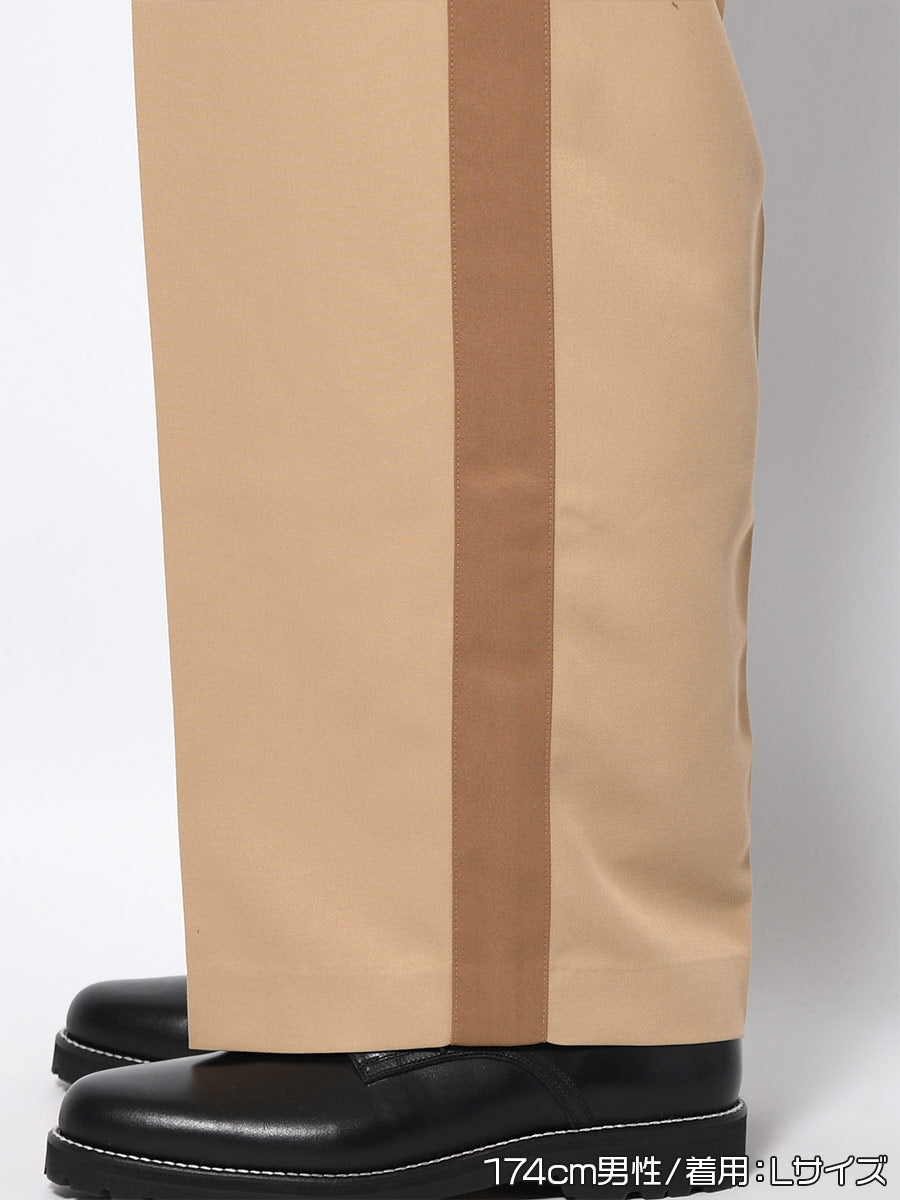 BELT TROUSERS -BEIGE-