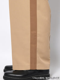 BELT TROUSERS -BEIGE-