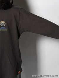 THERMAL RINGER LS TEE -CHARCOAL-