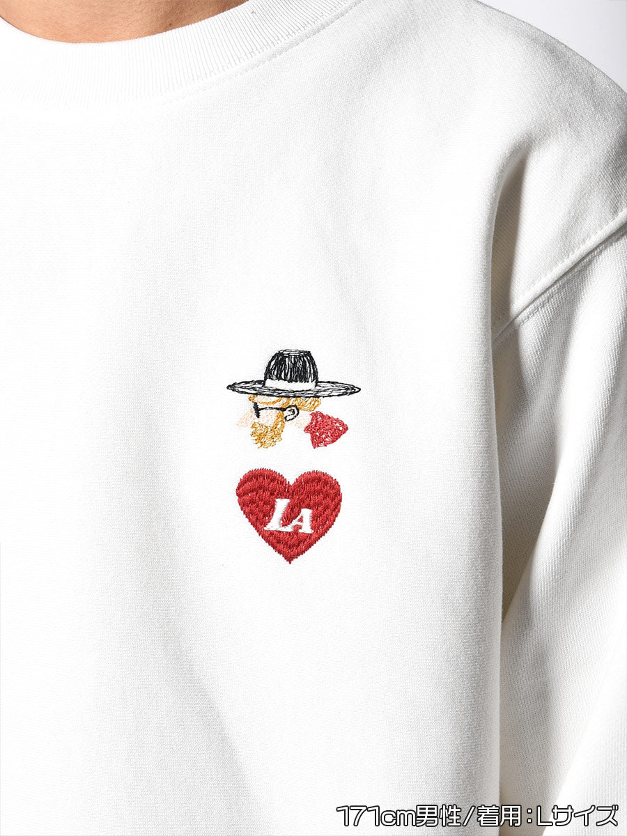 BROKEN HEART SWEAT -WHITE-