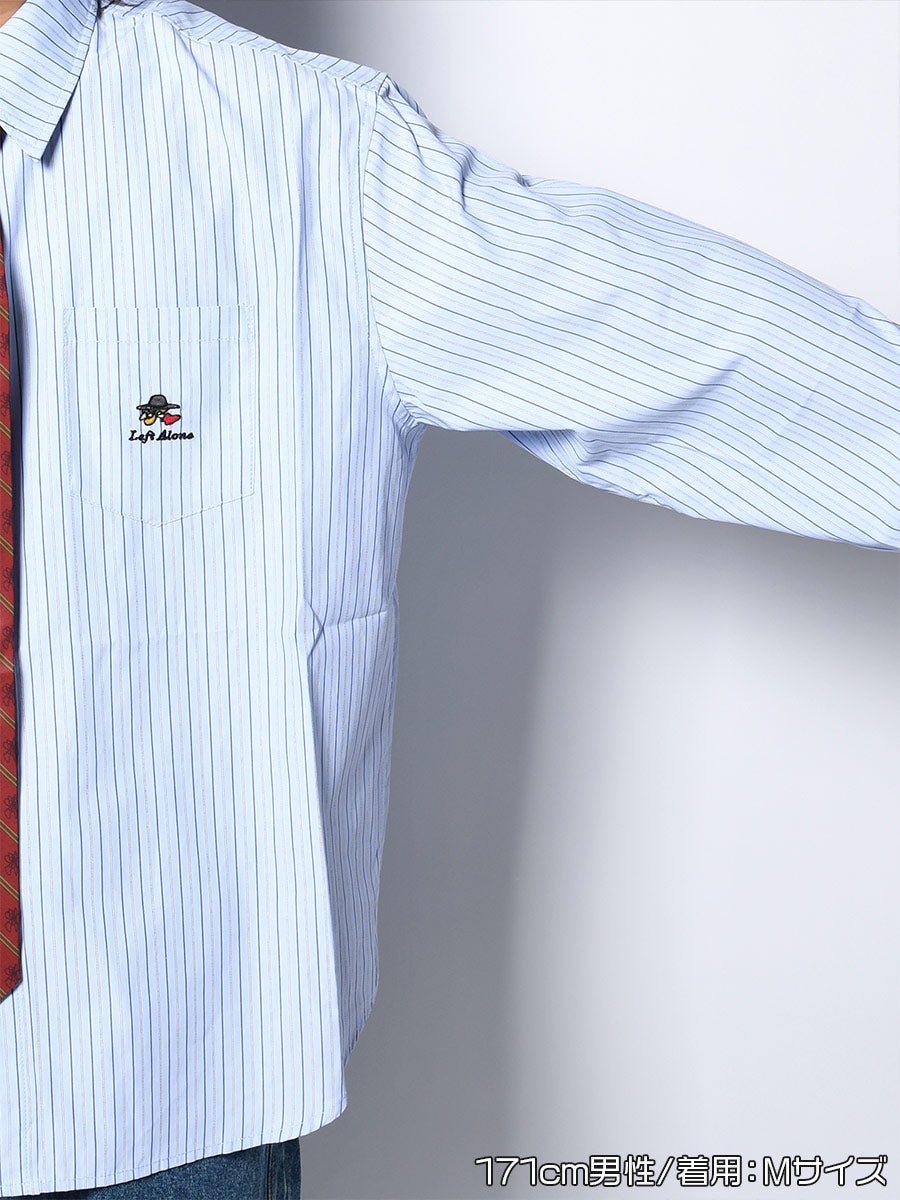 TIE L/S SHIRT -BLUE-