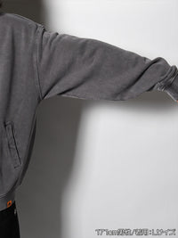 STAND ZIP SWEAT -GREY-