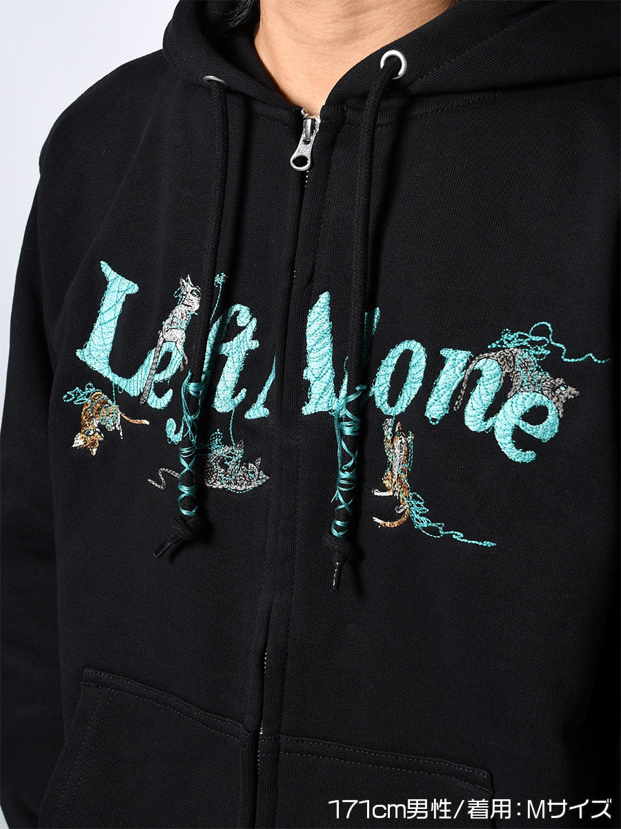 CAT ZIP PARKA -BLACK-