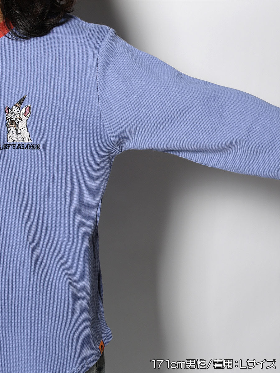 THERMAL RINGER LS TEE -BLUE-