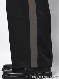 BELT TROUSERS -BLACK-