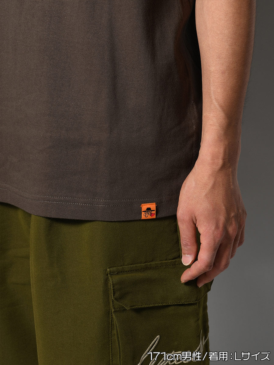 GHOST POCKET TEE -CHARCOAL-