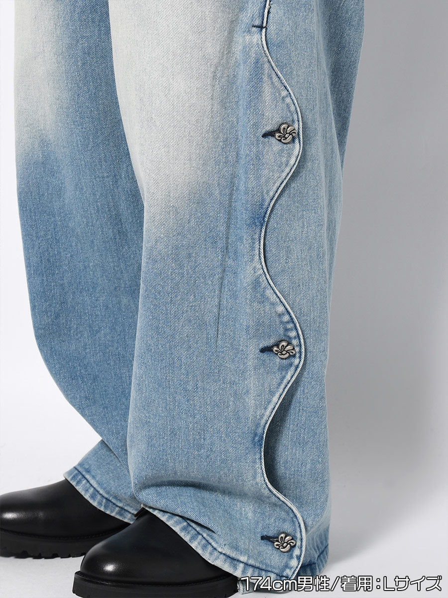 WAVE DENIM PANTS -INDIGO-