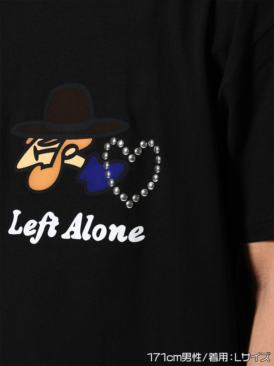 ICON FLOCKING SS TEE -BLACK-
