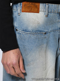 RAW WAVE DENIM PANTS -L.INDIGO-