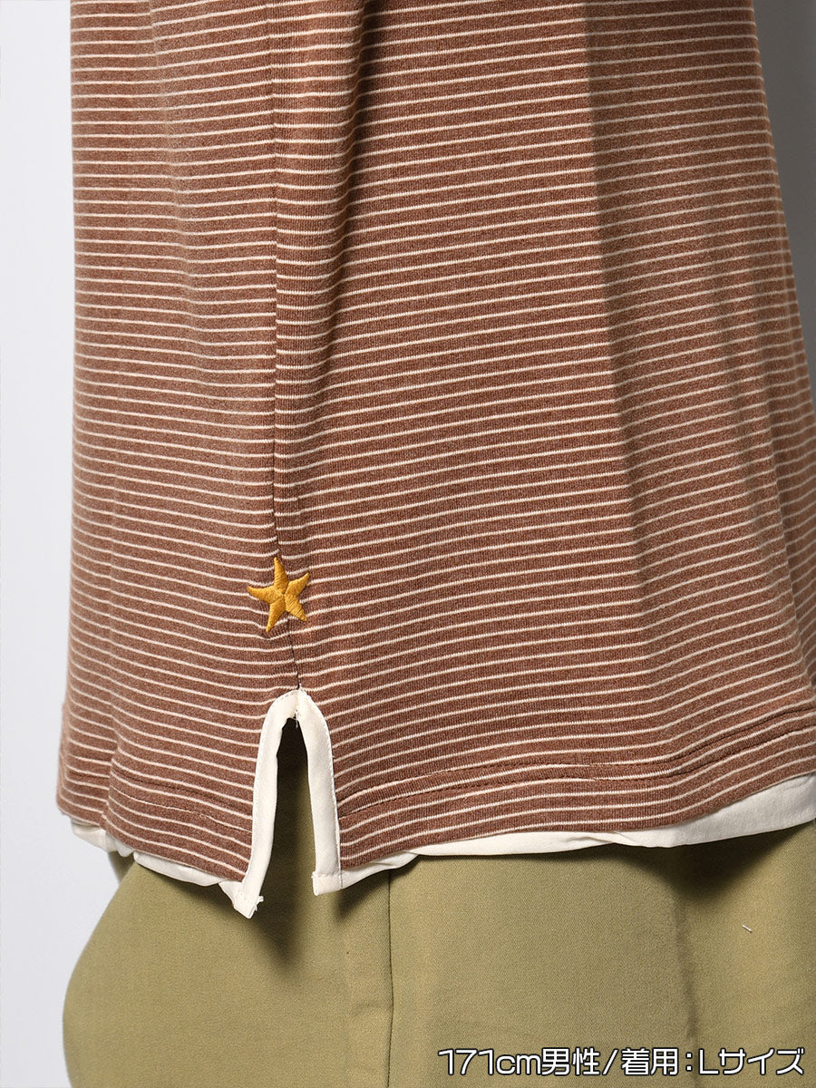 BORDER SS SKIPPER SH -BROWN-